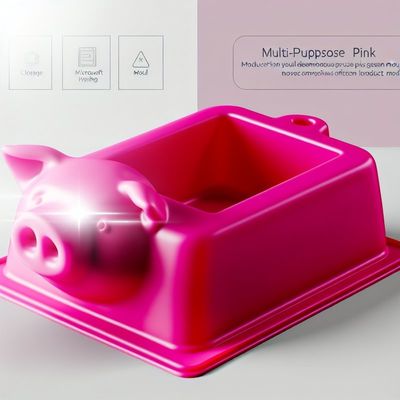 Makkelijk schoon te maken roze varkensvorm voor veelzijdig roze