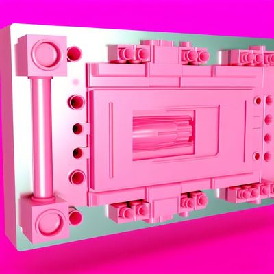 Roze spuitgietvorm met gemakkelijke reiniging en optimale functionaliteit